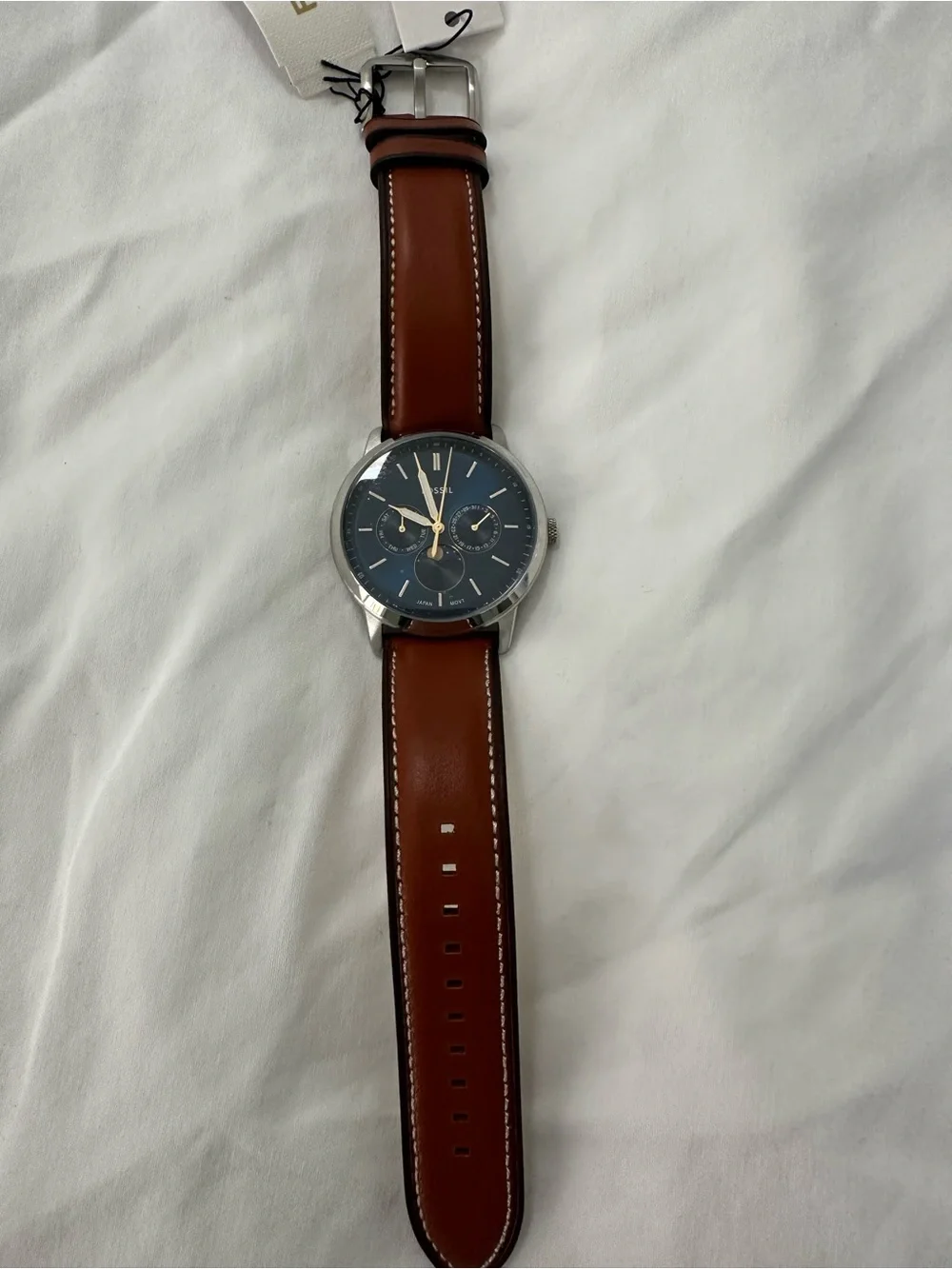 Fossil Watch with Brown Leather Strap